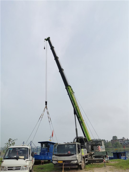 永城市桥梁建设吊装案例